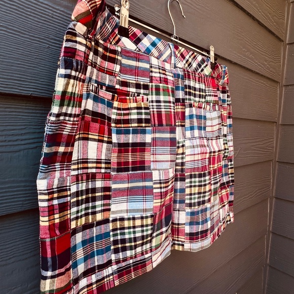British Khaki Plaid Skirt - Picture 6 of 12